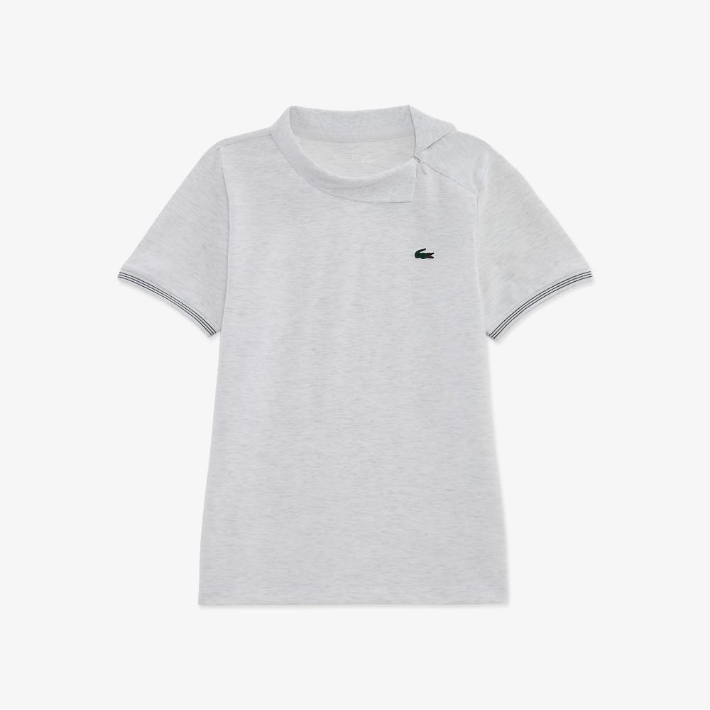 Lacoste Женская теннисная рубашка-поло с диагональной молнией и воротником PF951E-56GCCA