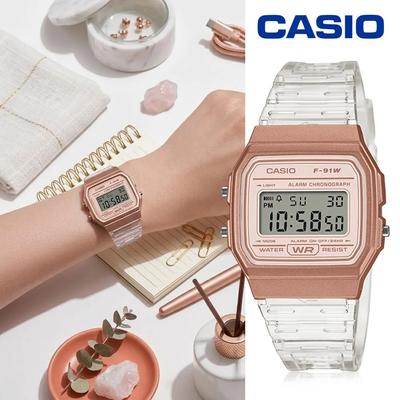 Cio Прозрачные цифровые часы Clear Digital Zicosmo F-91WS-7A3DF