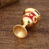 Zinc Zinc Zinc Alloy Medieval Rose Embossed Goblet Vintage Liquor Cup Luxurious Spirits Cup  Bar