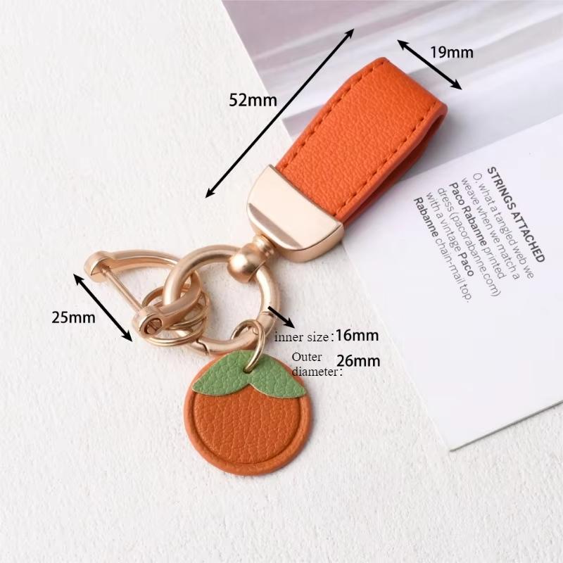 Модный брелок для ключей, роскошный металлический короткий кожаный цветок, автомобильный брелок, подвеска, раздельный брелок, женский брелок, аксессуары