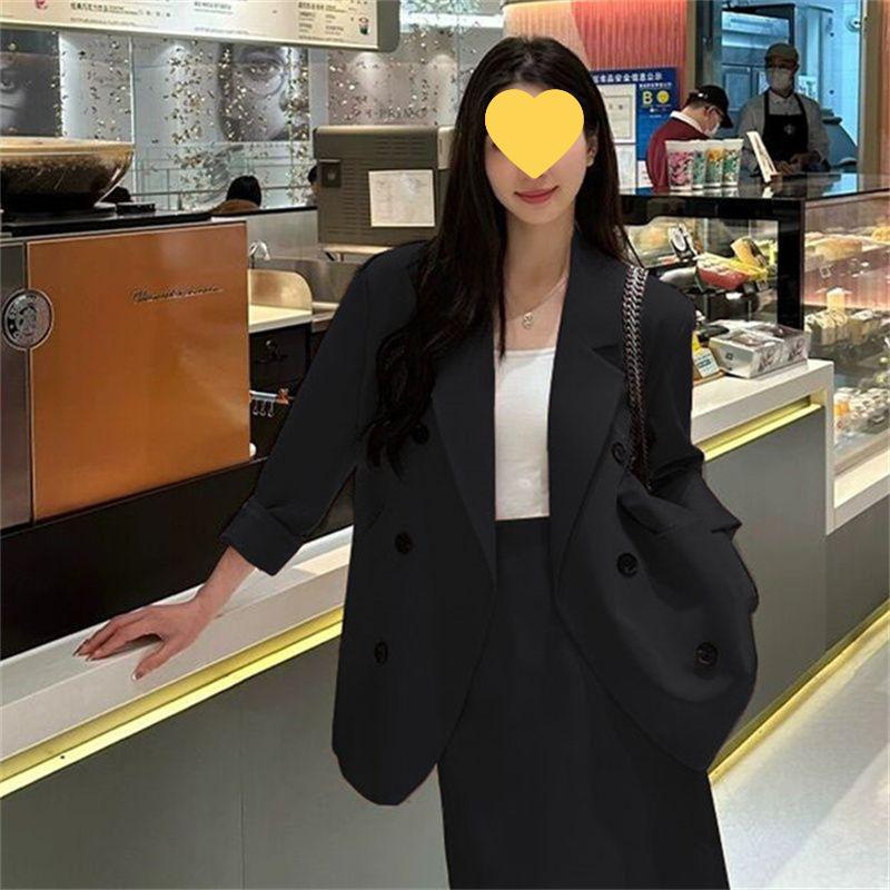 Осень 2025 Свежий Элегантный Костюм-двойка: Костюм: приталенный жакет и юбка миди