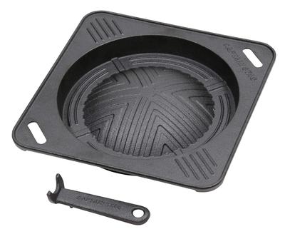 CAPTAIN STAG Литой квадратный горшок Чингисхана с крючком, ручка не требует приправ, UG-3039