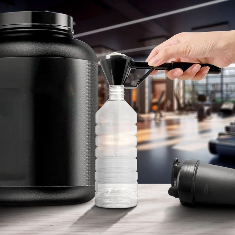 Spill-Proof Coffee Funnel Scoop Reusable Coffee Spoon Kitchen Gadget Measuring Spoon Dried Milk