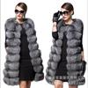 Fur Jacket High Imitation Fox Fur Fur Vest New Vest Medium and Long Silver Fox Large Size Vest