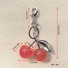Fashion Delicate Red Cherry Charm 3 Gold Silver Elegant Women's Backpack Purse Charm Earrings Jewelry Bag Charm