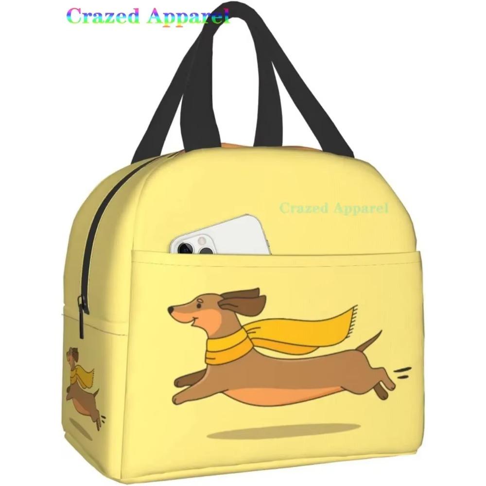 Ucsaxue Dogs I Love My Pet I Love Dachshund Lunch Bag Travel Box Work Bento Cooler Многоразовые сумки для пикника Изолированные сумки