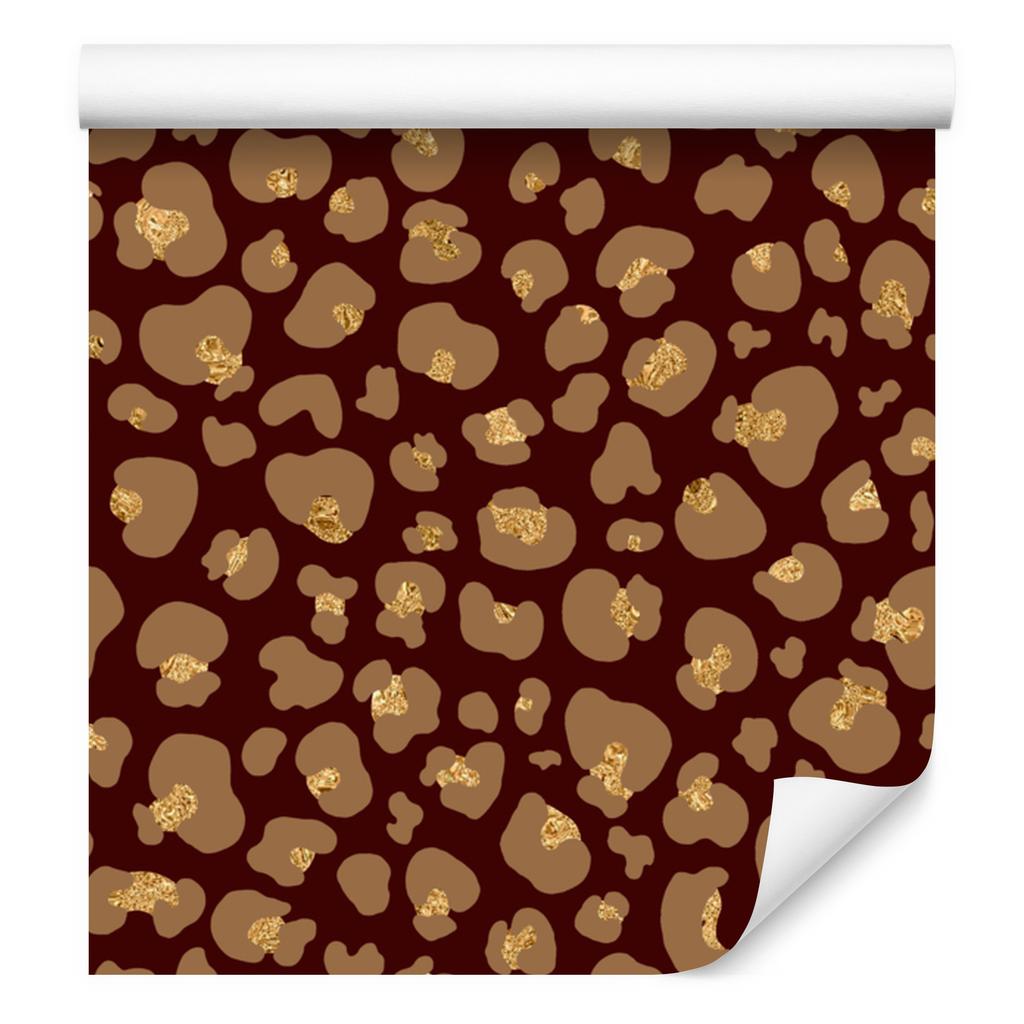 Red velvet leather wallpaper burgundy and orange 50x1000