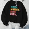 Women's Casual Printed Crew Neck Sweatshirt, Breathable Fabric