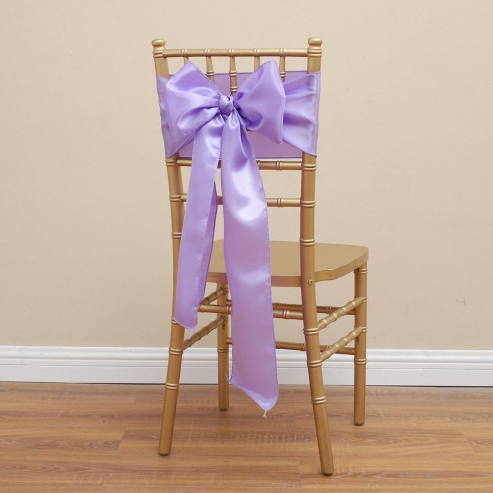 5 шт. винтажные атласные свадебные пояса на стулья 275 см спинка стула лента бант чехол на стул на день рождения