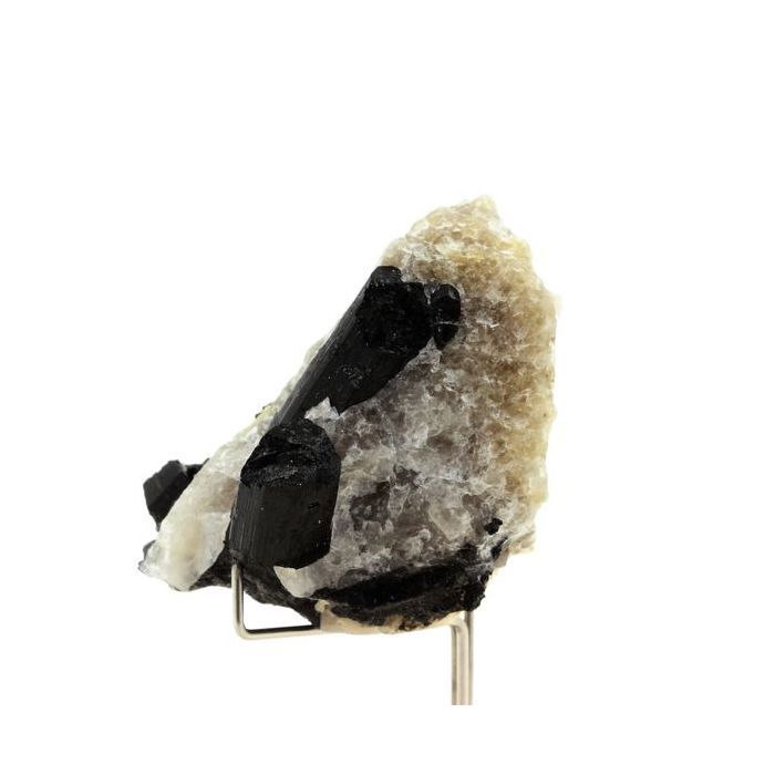 Pierres et Minéraux. Tourmaline Schorl + Quartz. 880.75 ct. Beauchaud, Puy-de-Dôme, France.