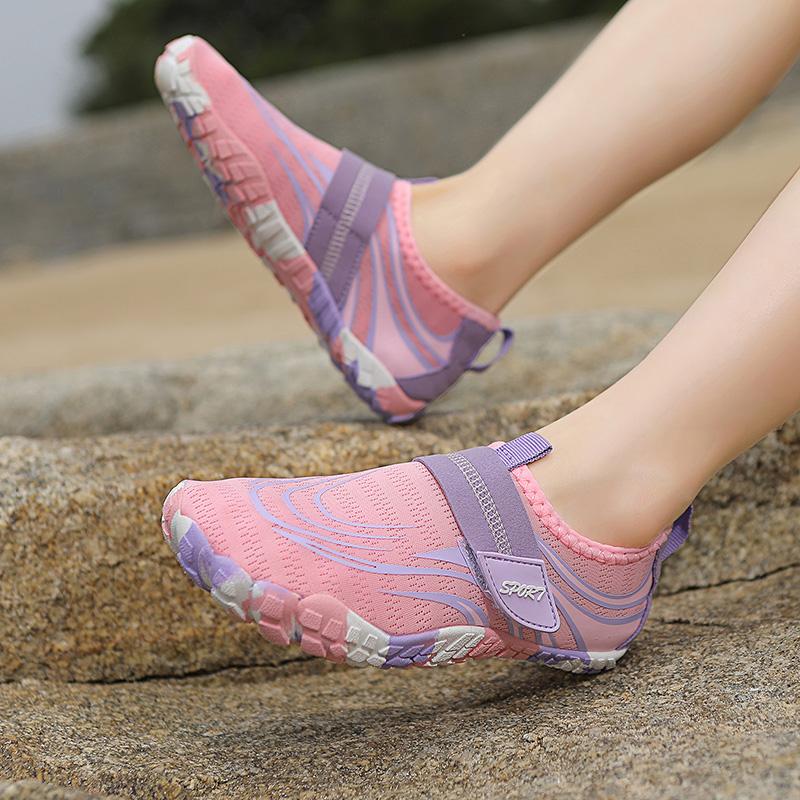 Мода Мода Розовый Пляж Детская Водная Обувь Лето Легкая Обувь Босиком Детская Уличная Нескользящая Водная Обувь Кроссовки Для Мальчиков Девочек