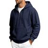 Men S Waffle Knit Hooded Pullover Loose Fit Casual Sweatshirt