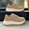 Мода Мода Осень 2025 Женские Повседневные Кроссовки Кожаные Женские Кроссовки Женские Туфли на Платформе Вулканизированные Zapatillas De Mujer 962