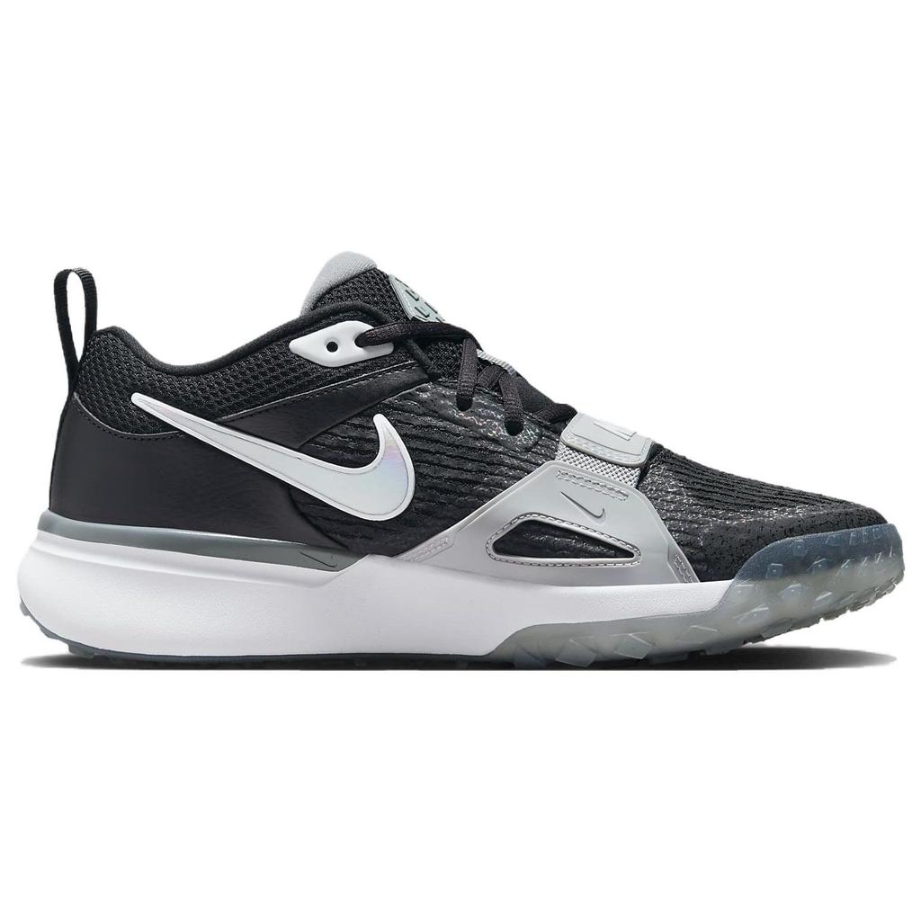 Nike Air Zoom Diamond Elite Turf черные переливающиеся мужские кроссовки Wolf-Grey Cool-Grey White DZ0503-001