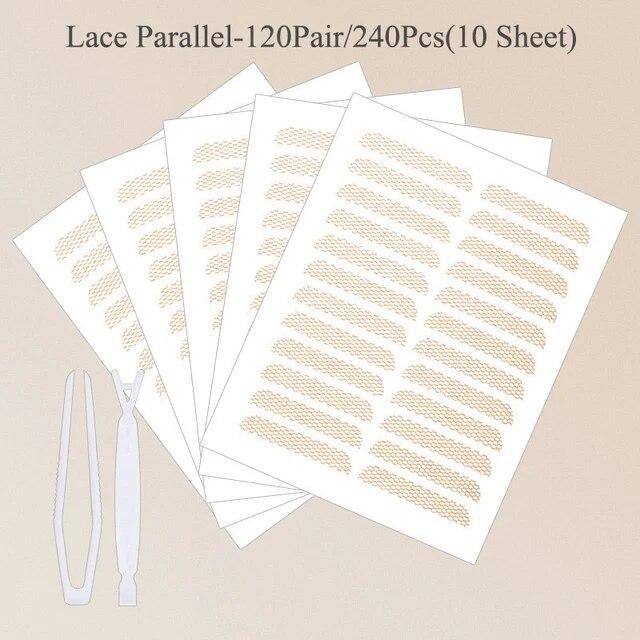 Eyelid Tapes Stickers Invisible Double Fold Eyelid Lace Paste Self-adhesive Natural Eye Tape Make Up Tool Clear Stripe