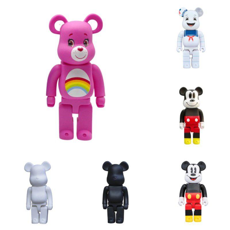 Bearbrick 400% Коллекционная фигурка из ПВХ Сорвиголовы Микки Медведь Строительный блок Модная игрушка