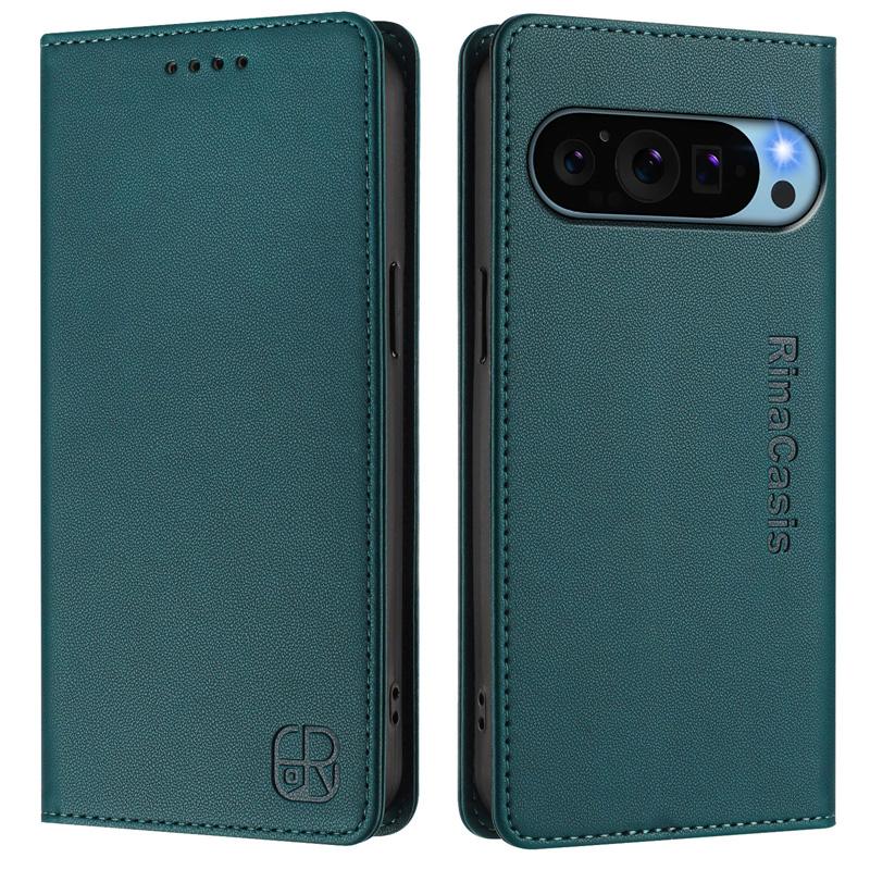 Роскошный кожаный чехол для Google Pixel 9 Pro XL 8A 7A 6A 5A Pixel8 Pixel7 Pixel5 RFID-блокировка слота для карт Магнитная подставка для притяжения Ударопрочный откидной чехол