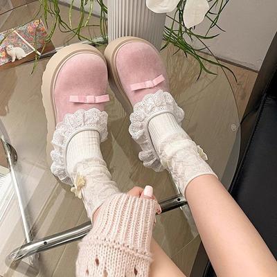 Универсальные тапочки с кружевной отделкой и толстой подошвой для женщин на лето, новые увеличивающие рост поварские туфли, ретро женские