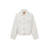 Levis SS23 Cool Series Solid Color Multi-Pocket Denim Jacket Women Jackets White A4853-0001