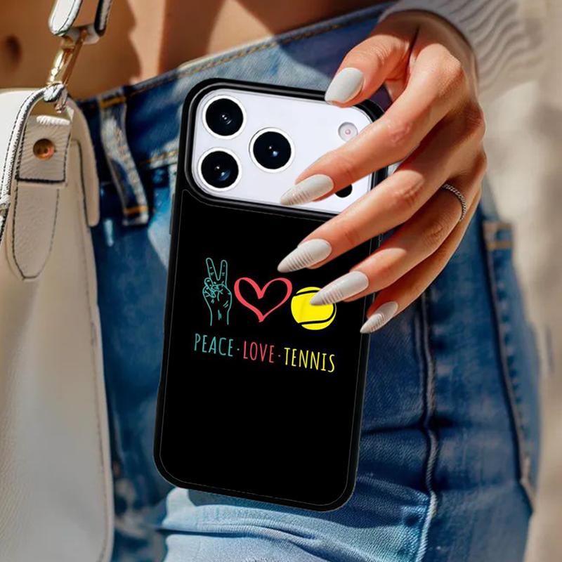 Чехол для телефона со спортивным дизайном "Теннисный мяч" Для iPhone 17 Air 14 15 13 12 Max Чехол Для Apple 16e 11 Pro Max Plus Coque