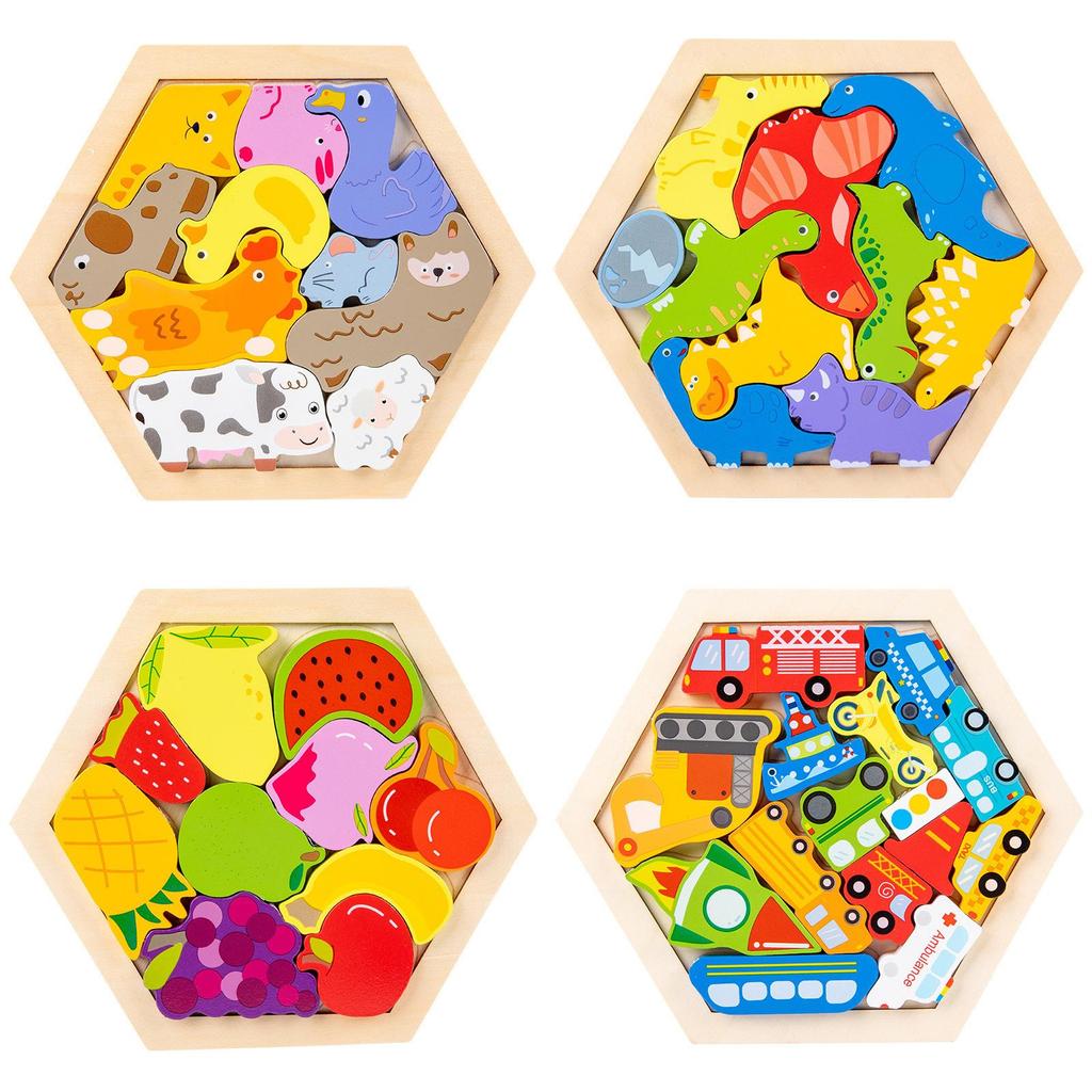Wooden 3d Puzzle For Kids With Animal Shapes To Develop Handson Skills And Creativity