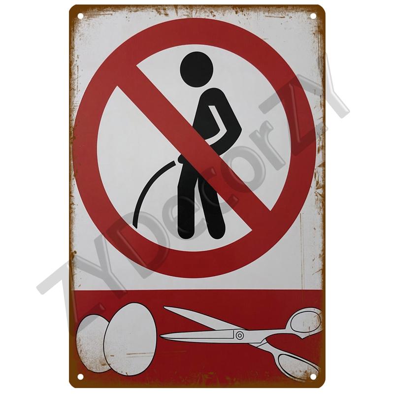 Туалет Металлический Знак Индустриальный Деко Винтажный Плакат Винтажный Ретро Жестяной Знак Эстетический Гостиная Металлический Декор Стены Украшения Фреска