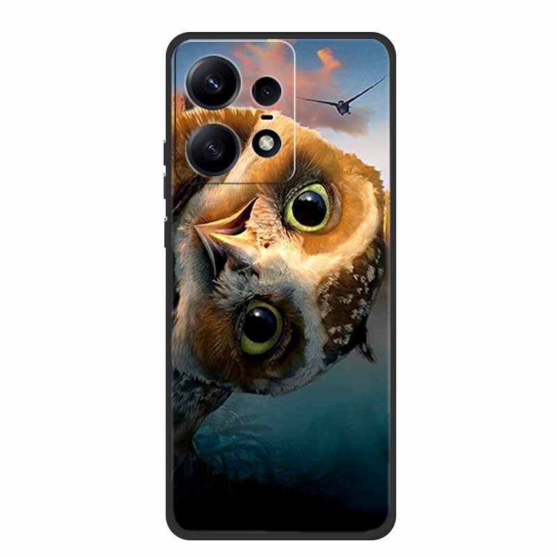 Для чехла Moto Edge 50 Pro Животные Мягкий силиконовый ТПУ Чехлы для телефона Задняя крышка Для Motorola Edge 50 Pro 5G Защитник Волк Крутой funda
