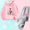 2025 Autumn Korean Girl Clothing Kawaii Kids Clothes Cute Children's Hoodies and Sweatpant 2pcs Set