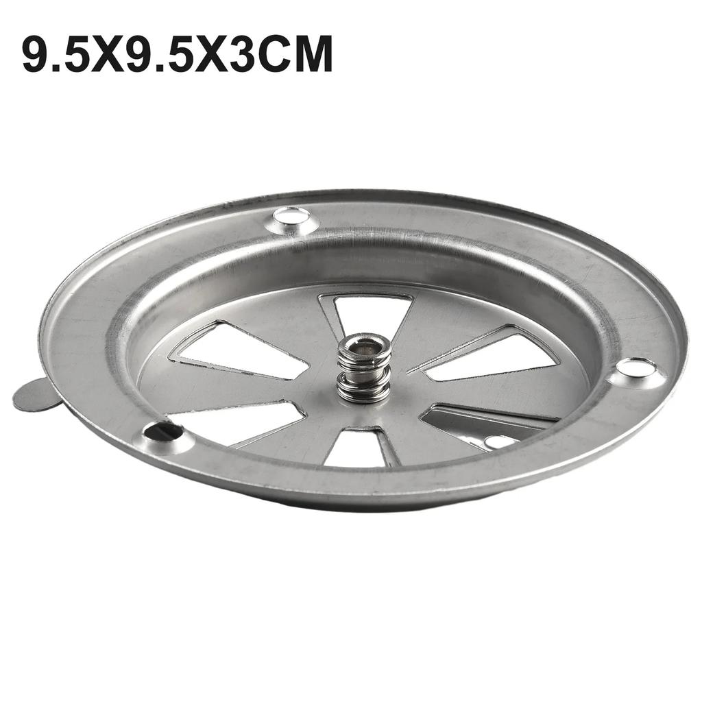 1pc Air Vent Damper BBQ Grill Smoker Exhaust Kitchen Vent Stove Stainless Steel Air Vent Damper Round Home Vent Replacements