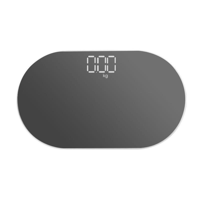 Mini Mirror Digital Body Weight Scale With Usb Charging For Dorm Room And Household Use