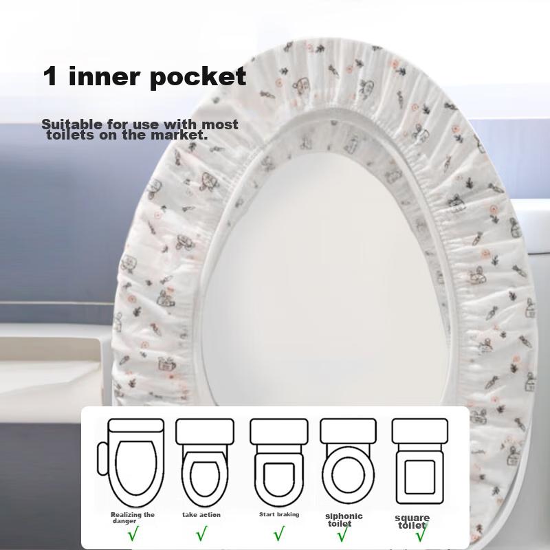 Banzheni Disposable Toilet Seat Cover, Travel And Hotel Use, Fully Enclosed, Extra Thick, Waterproof, Individually Wrapped for Postpartum Wome