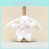 Cute Rabbit Plush Toy With Short Pile For Backpack Decor And Gifts