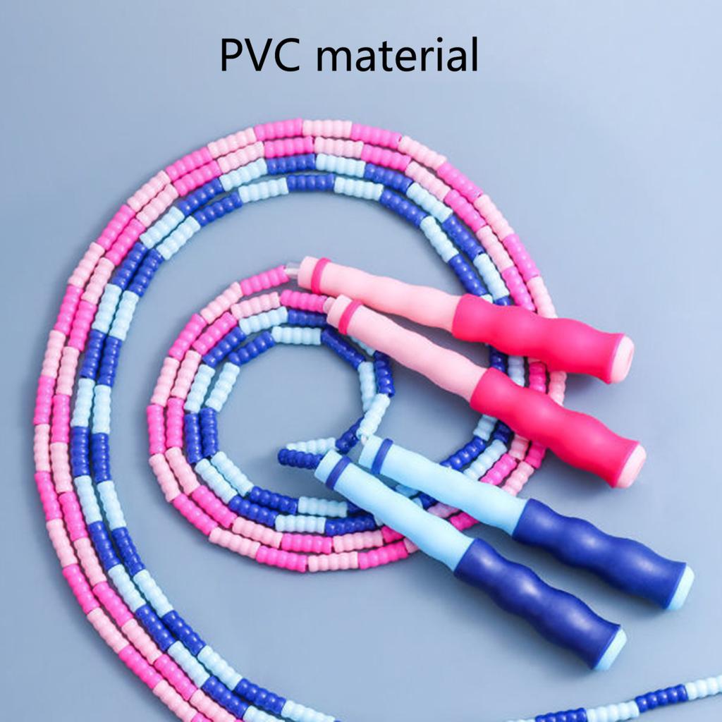 Скакалка Yousheng Beaded Jumping Rope Эргономичная удобная ручка Регулируемая гибкость Упражнение Физическое тестирование ПВХ Тренировочная скакалка для спорта