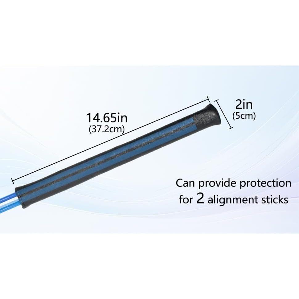 Leather Golf Alignment Stick Cover - Golf Headcover for Alignment Stick - Hold at Least 2 Sticks