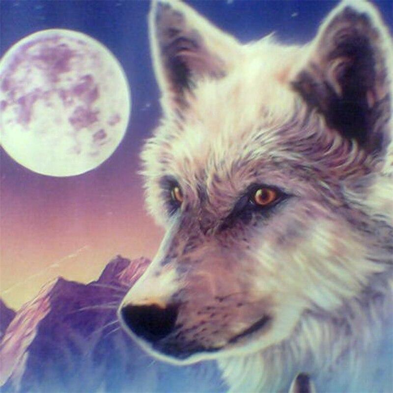 Новый 5D DIY алмазная живопись волк Алмазная вышивка животные пейзажи вышивка крестиком полная круглая дрель домашний декор ручной подарок