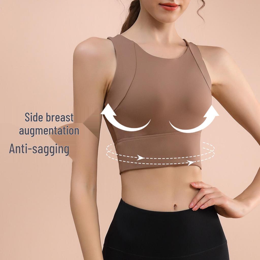 High-Strength Summer Yoga Vest: Breathable, Shockproof, Slim Fit Sports Bra with Beautiful Back Design for Women