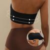 Strapless Front Buckle Underwear Gather Top Support Chest Wrap Tube Top Women's Seamless Steel Ring Bra