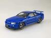 Серия моделей Aoshima Bunka Kyozai 31 R34 Skyline II Bayside Blue 1/24 Предварительно окрашенный Нет. GT-R V-Spec