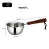 304 Stainless Steel Mini Hot Oil Pot Milk Pan Milk Pot Small Saucepan for Boiling Butter Melting Pot Butter Warmer Kitchen Pan