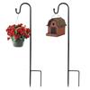 Detachable Ground Insertion Rod Rust Proof Iron Bracket Durable Shepherd Hook  Courtyard