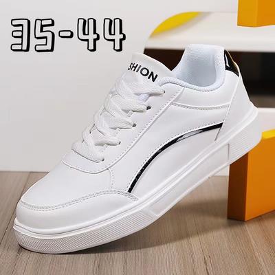 Модная пара женская обувь из искусственной кожи повседневная обувь новая 2025 женская мужская обувь школьники модные белые кроссовки дышащие на шнуровке балетки