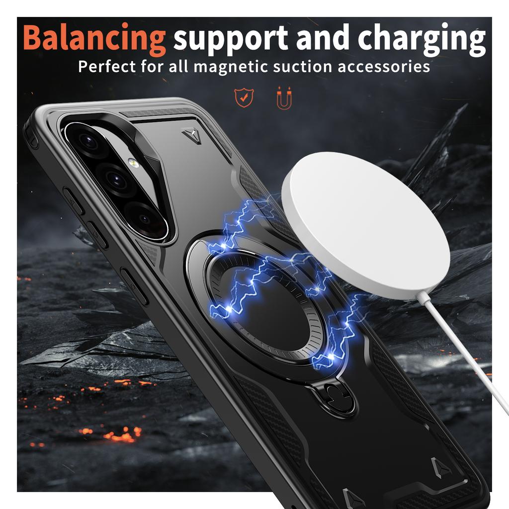 Вращающаяся подставка Противоударный чехол для Samsung Galaxy A17 5G S25 FE A16 A56 A36 A55 A35 A15 S24 Ultra S23 S22 Plus Xcover 7
