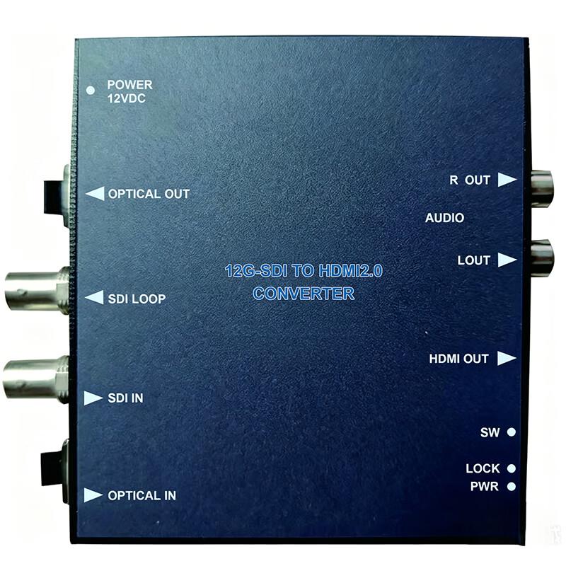Конвертер 12G-SDI в HDMI 2.0 с оптоволоконным входом