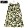 E241-35564TPP Green Floral Cotton Pleateddress 24 Dress 0 greenUsed