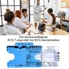 1Pc/1 Set EKG 7 Step Ruler Plastic Electrocardiogram Caliper Measuring Tool Transparent EKG Interpretation