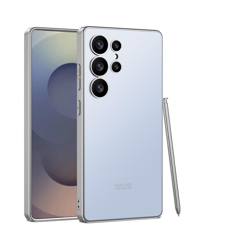 Подходит для чехла для мобильного телефона Samsung S25 Ultra, ощущение кожи AG, защитный чехол для Galaxy S25U, имитация ощущения голого металла, инс
