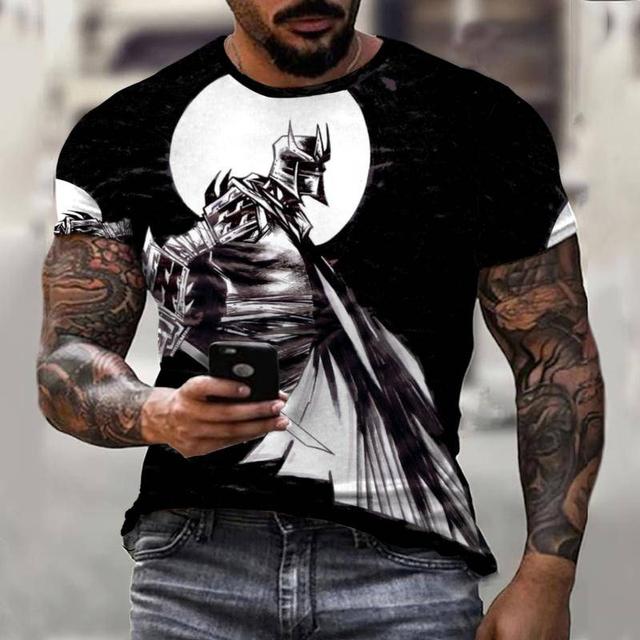 Флаг Воин Паладин Летняя модная мужская футболка Повседневная мужская уличная футболка с 3D принтом с коротким рукавом