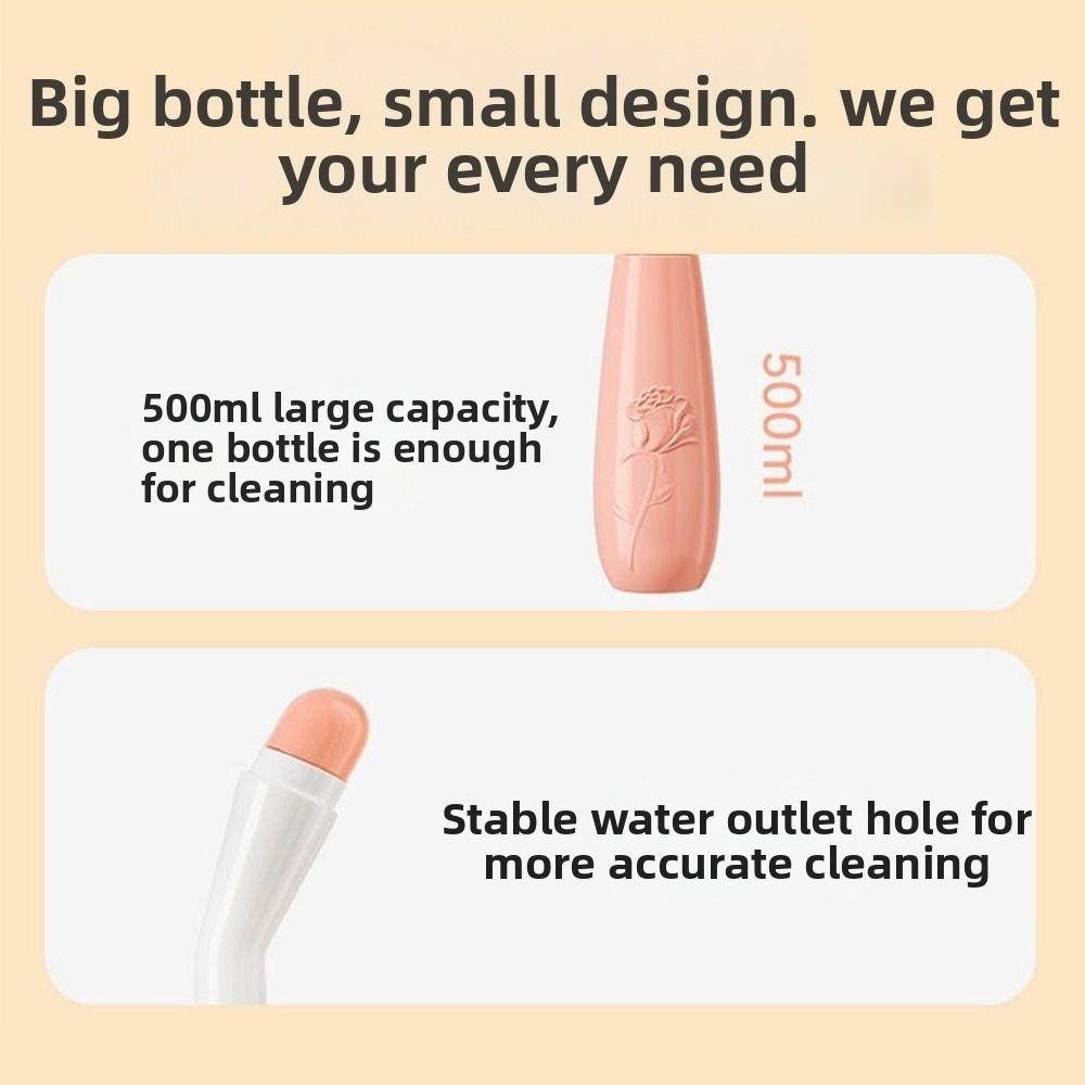 500ml Handheld Bidet Soft Bidet Cleaner Easy To Use Portable Bidet Sprayer  for Pregnant Women