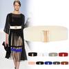 [brisand] Fashion Lady Wide Belts Women Wide Elastic Belt Buckle Waist Dress Stretch