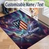 Custom Text Printed Rug Atletico Madrid Non Slip Floor Carpet For Home Room Decor